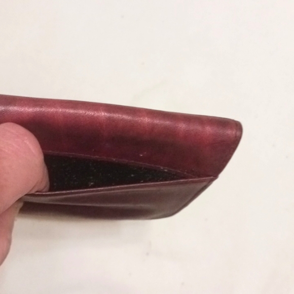 Buxton Burgundy Leather Wallet and Change Purse - Picture 13 of 14